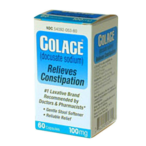 Colace Stool Softner Laxative 100Mg Capsules - 60 Ea
